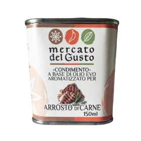 Olio evo aromatizzato carne arrosto - grigliata - mercato del gusto