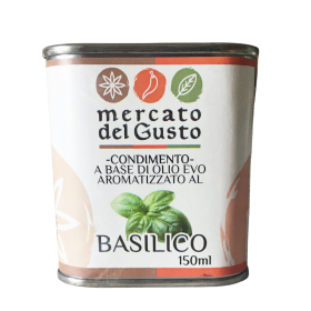 Olio EVO aromatizzato al basilico - mercato del gusto